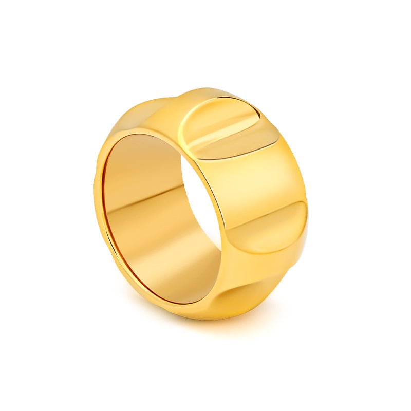 Contour Gold Ring - iceandgold