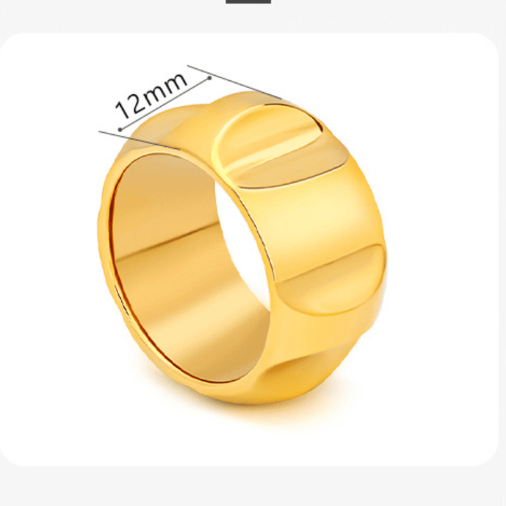 Contour Gold Ring - iceandgold