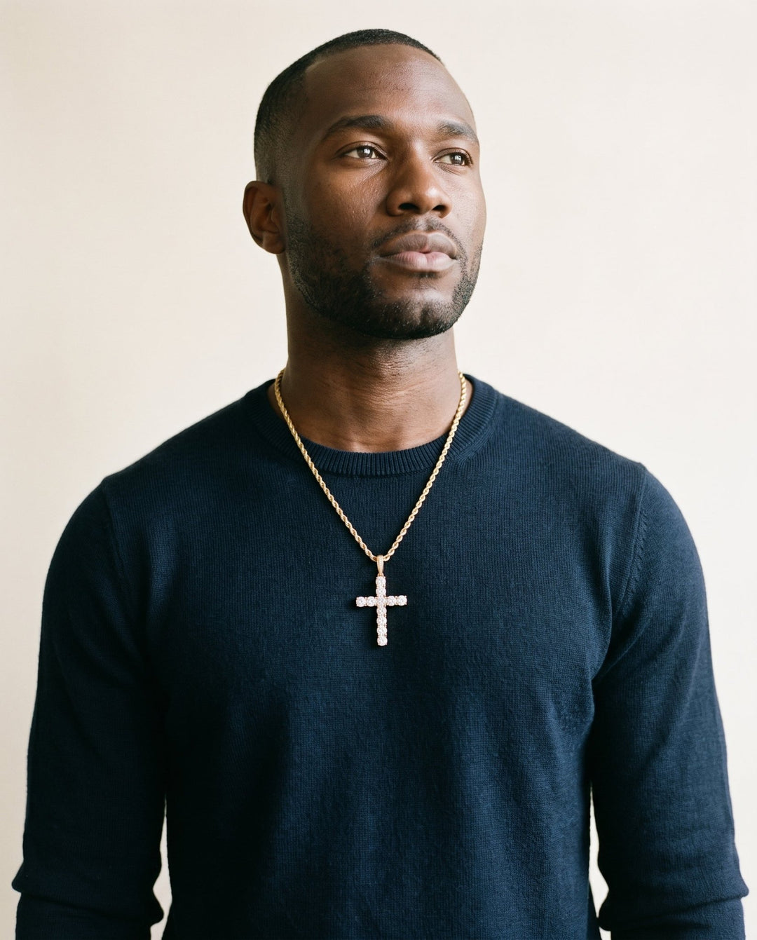 Cross Pendant with Chain - iceandgold