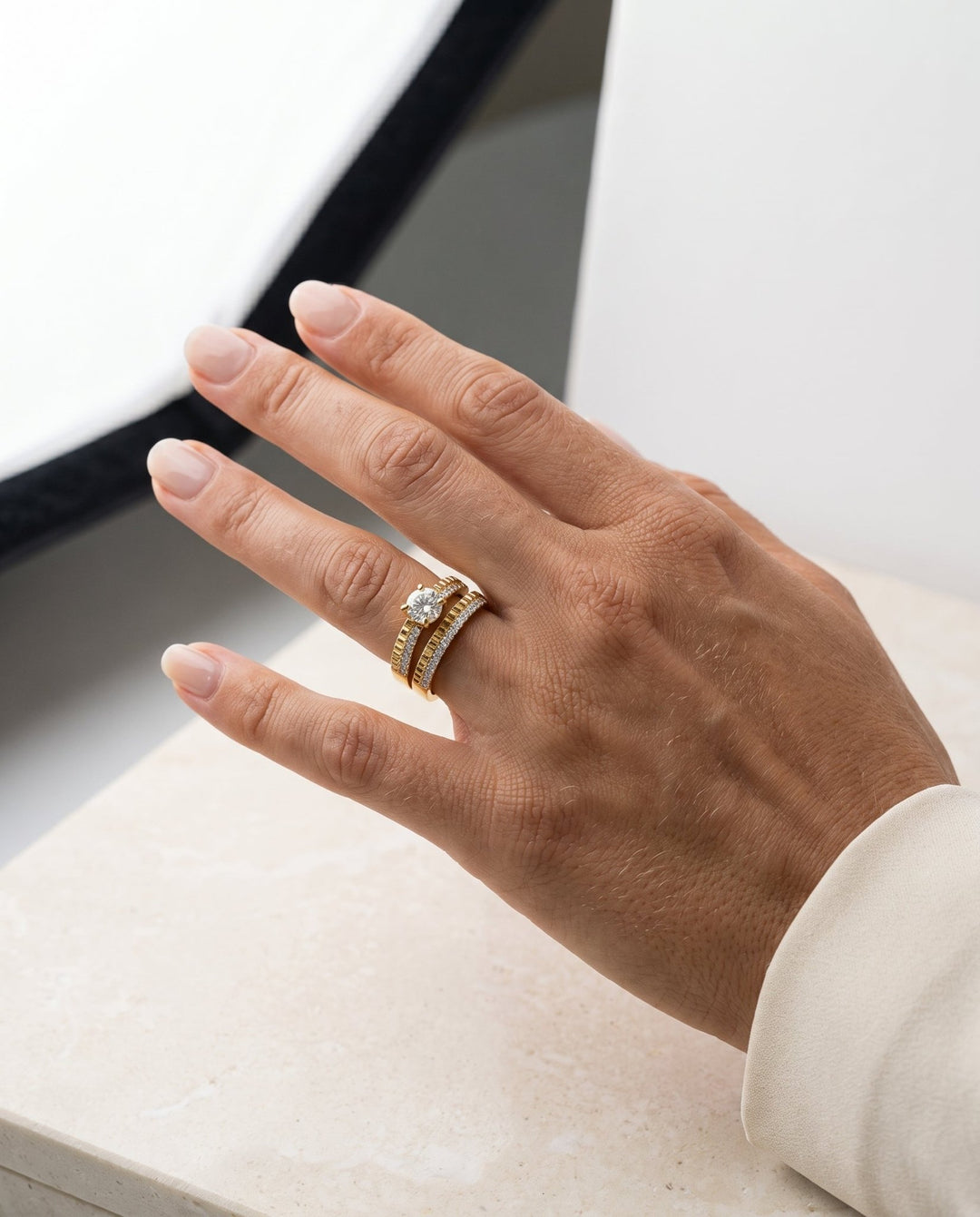 Fused Engagement Ring - iceandgold