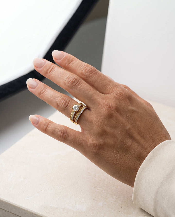 Fused Engagement Ring - iceandgold