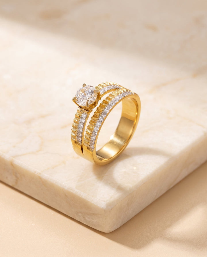Fused Engagement Ring - iceandgold