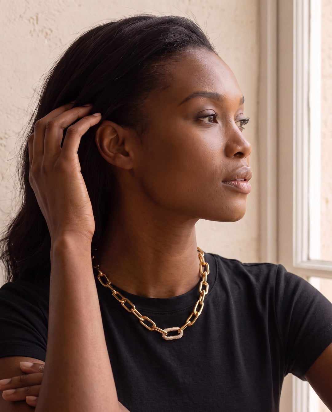 Gold Link Necklace - iceandgold