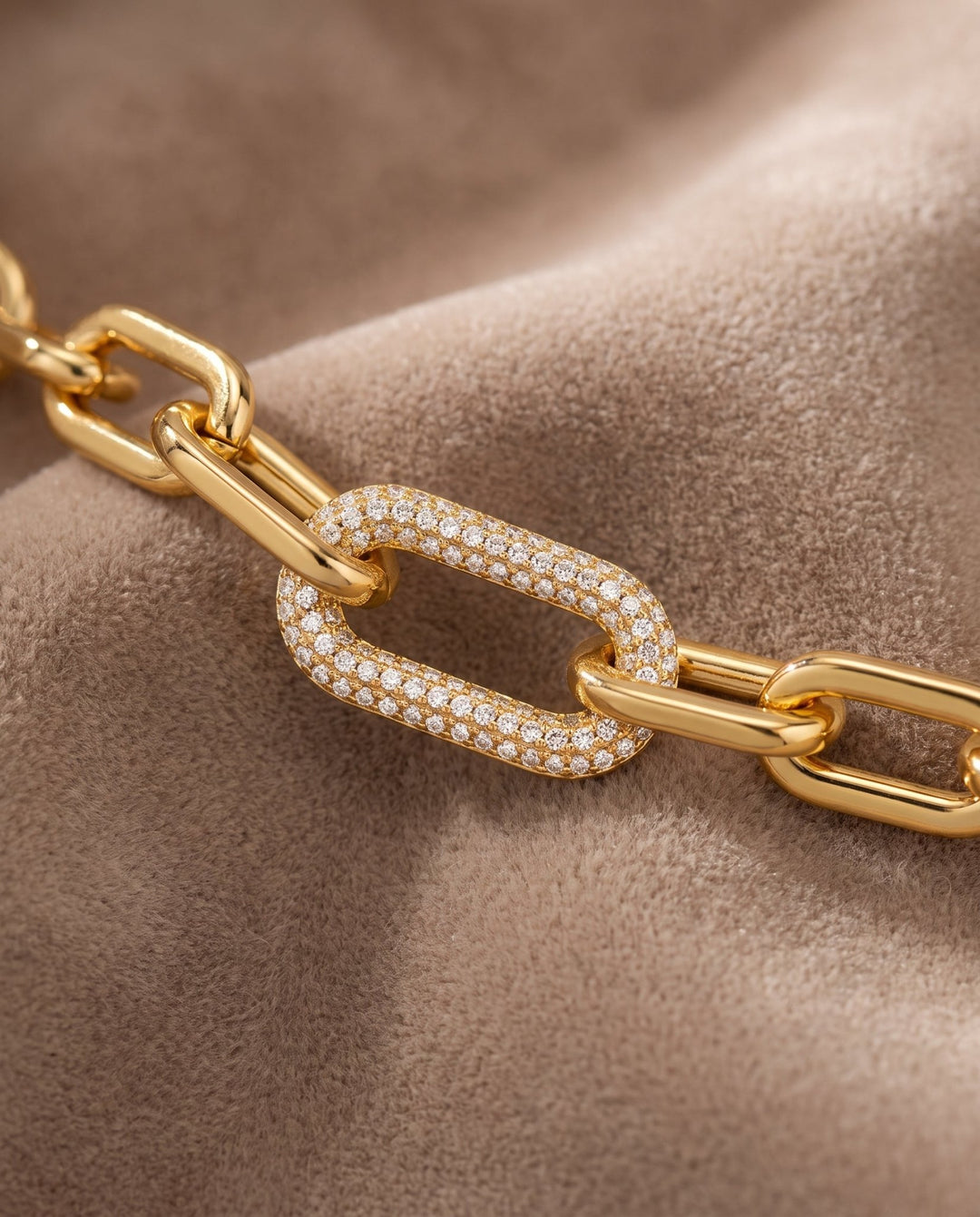 Gold Link Necklace - iceandgold