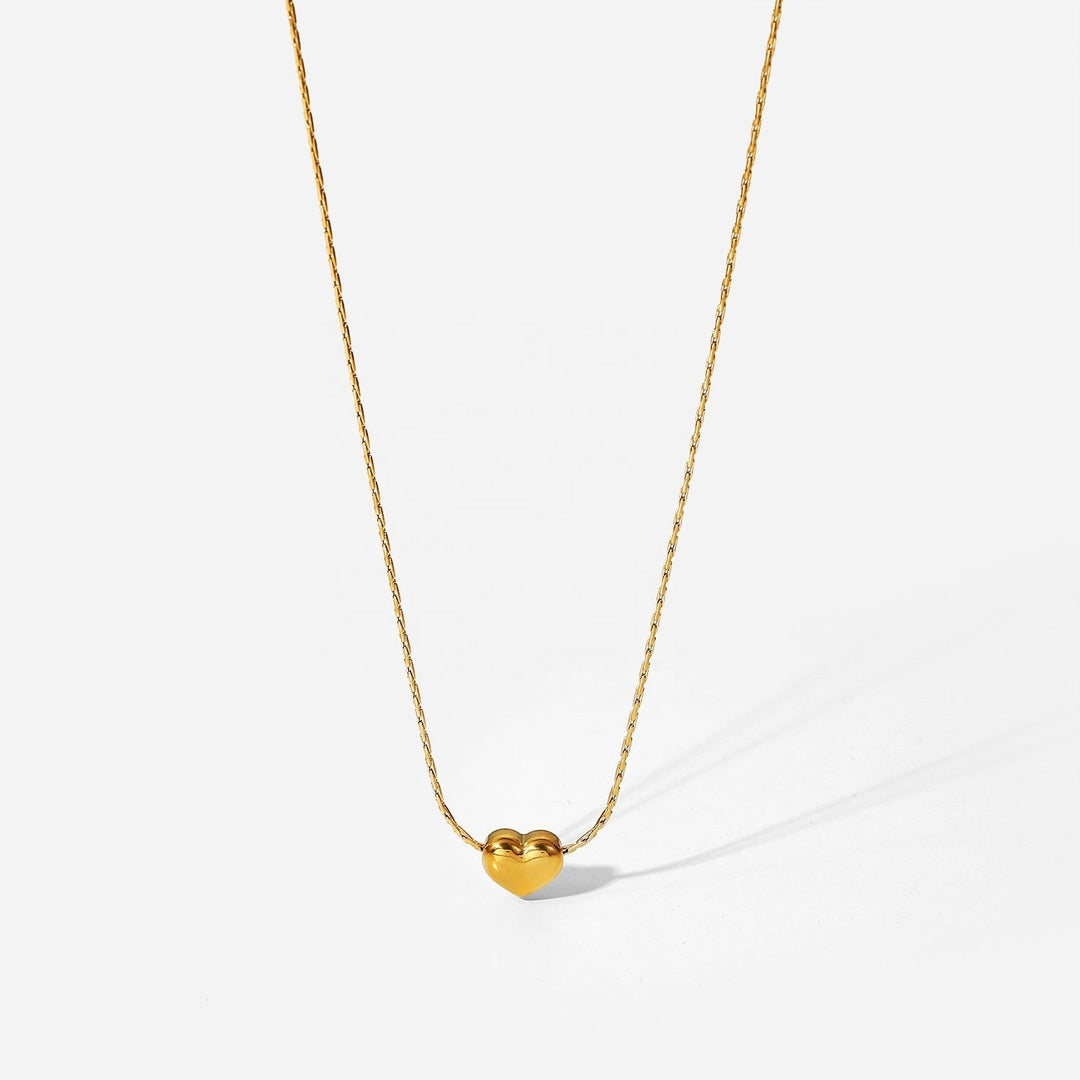 Gold Mini Heart Necklace - iceandgold