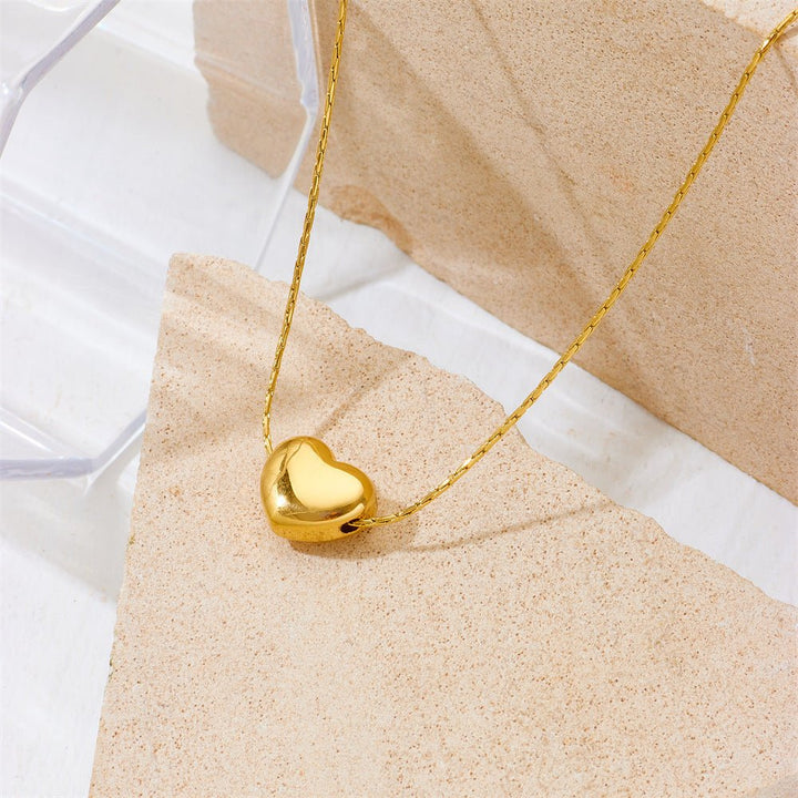 Gold Mini Heart Necklace - iceandgold