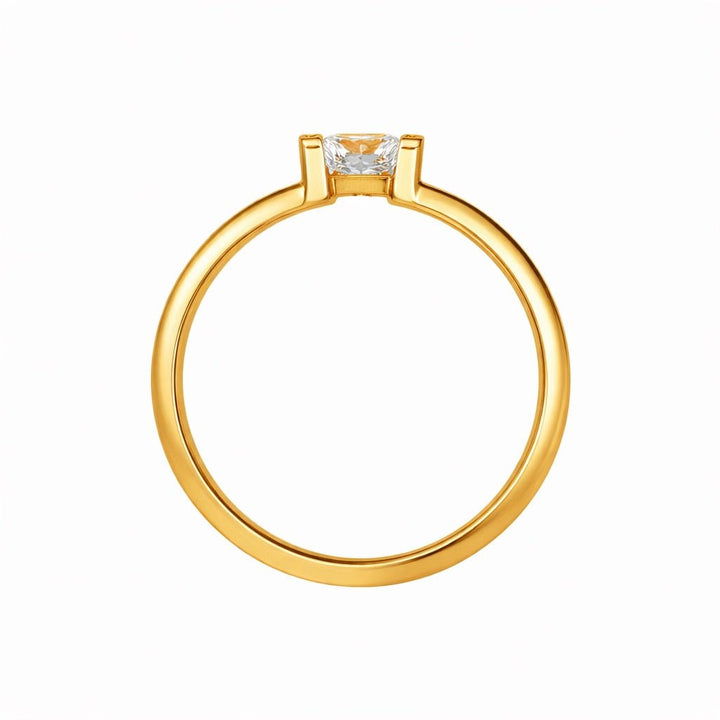 Gold Pavé Engagement Ring - iceandgold