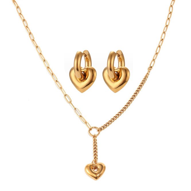 Lariat Heart Set - iceandgold