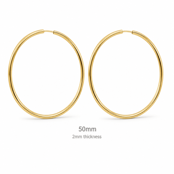 Infinity Hoop Earrings - iceandgold