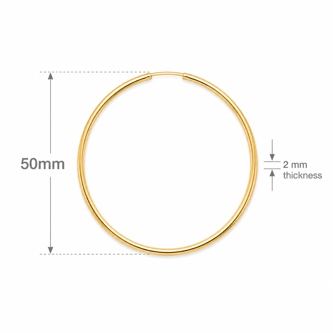 Infinity Hoop Earrings - iceandgold