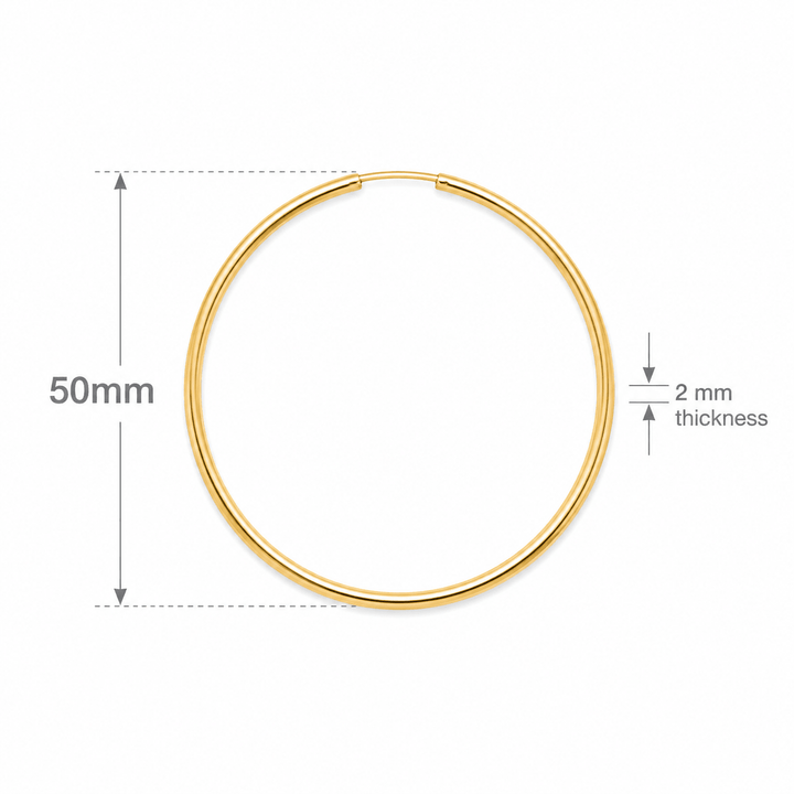 Infinity Hoop Earrings - iceandgold