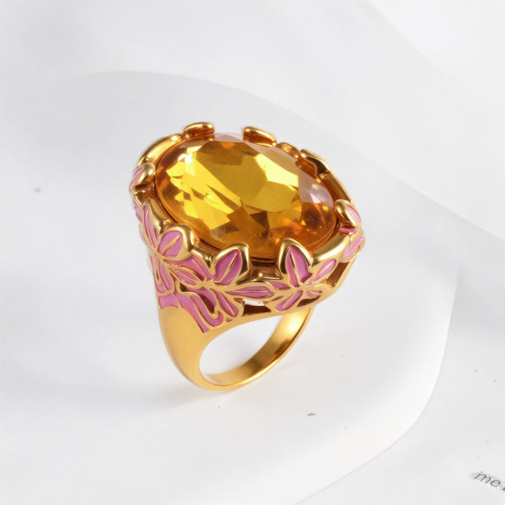 Petal Gem Ring - iceandgold