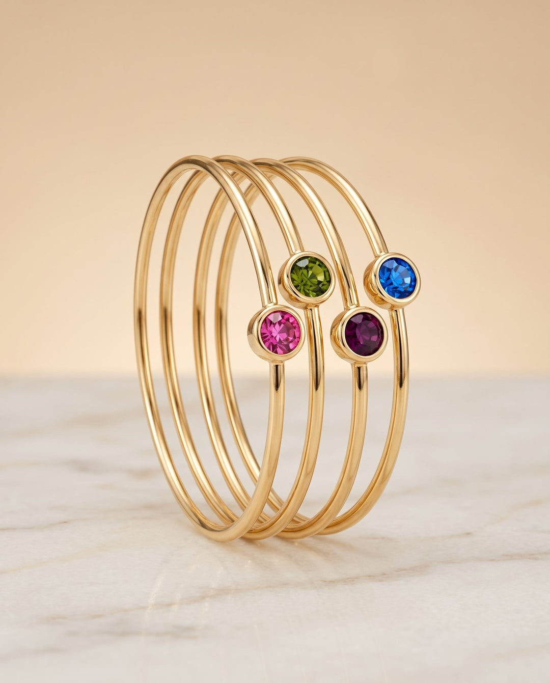 Screw-On Gem Bracelet - iceandgold