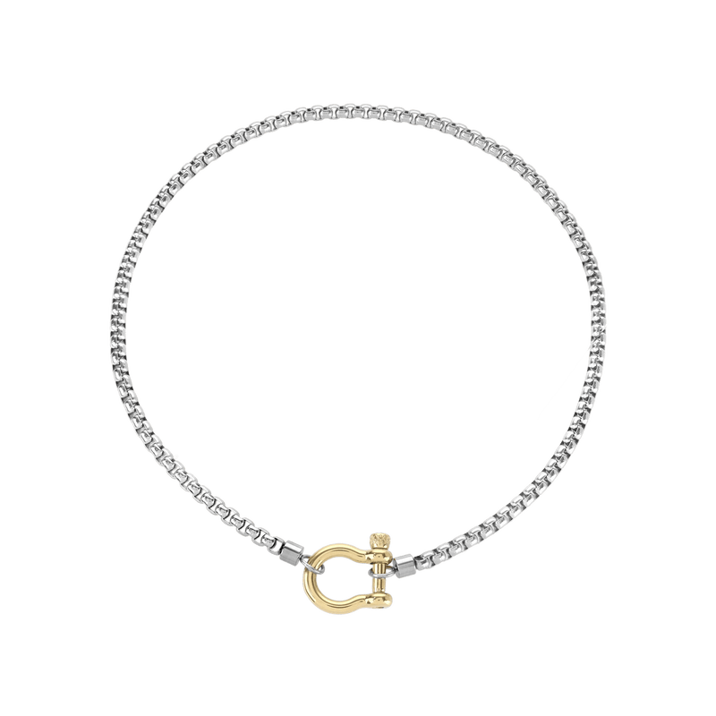 Horseshoe Silver Necklace - iceandgold