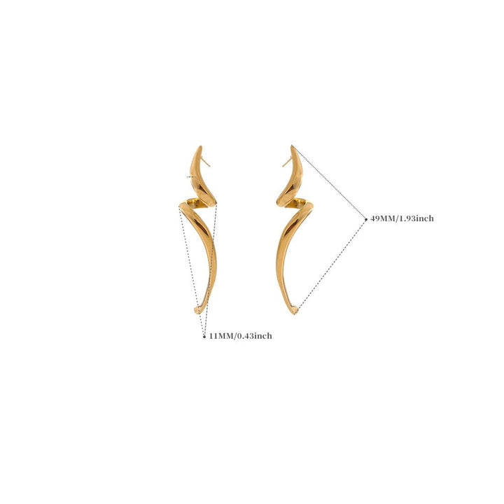 Spiral Earrings - iceandgold