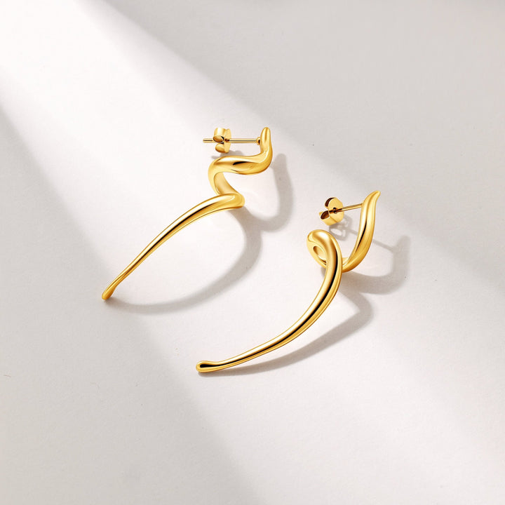 Spiral Earrings - iceandgold