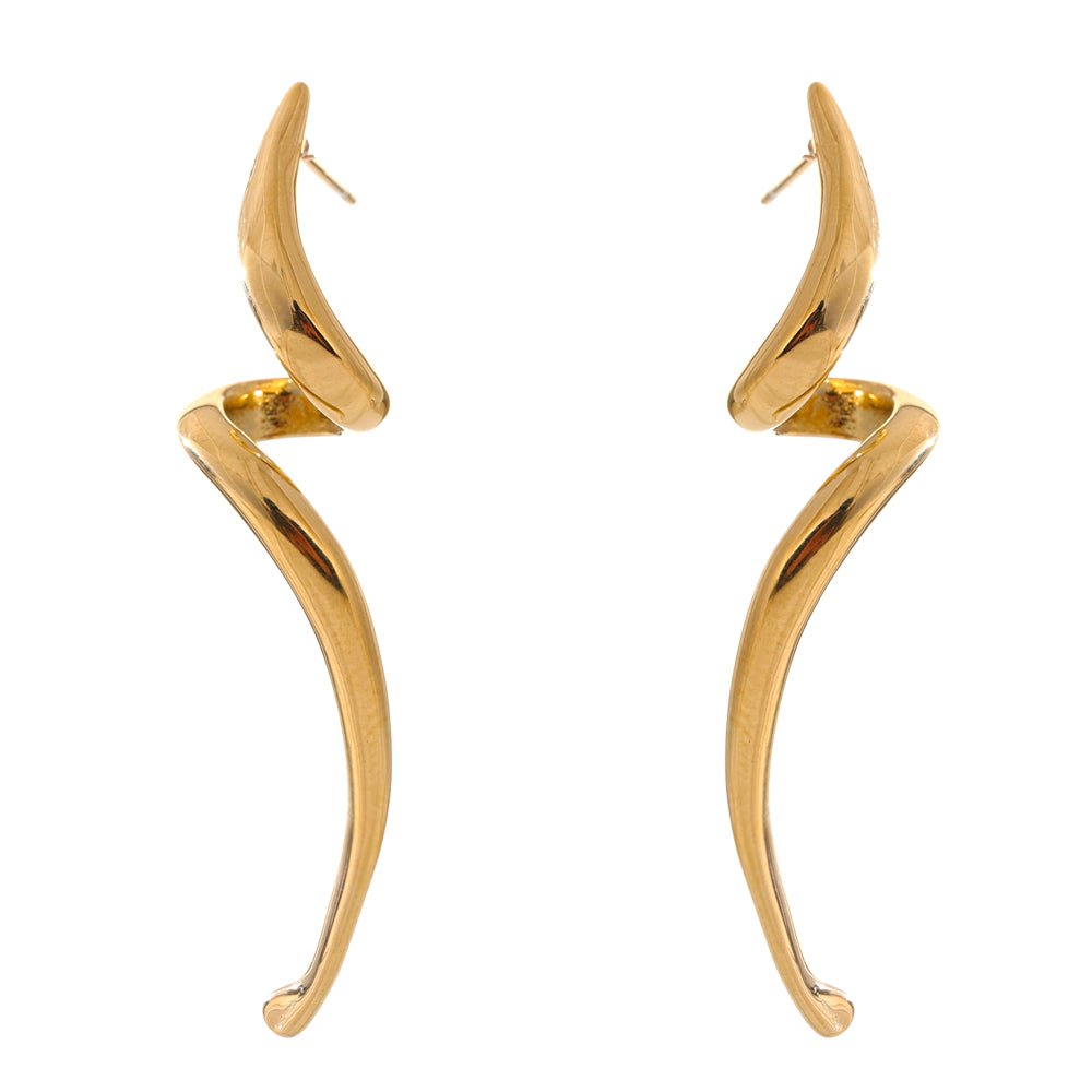 Spiral Earrings - iceandgold