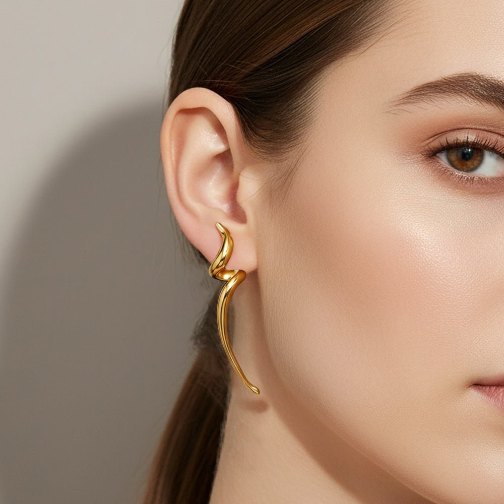 Spiral Earrings - iceandgold