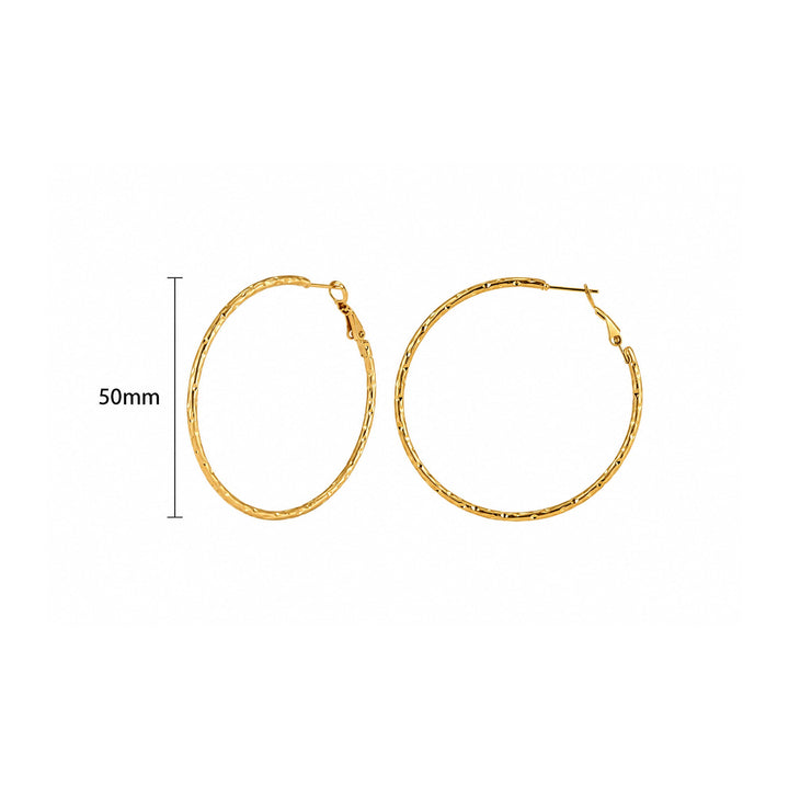 Classic 50mm Gold Hoops