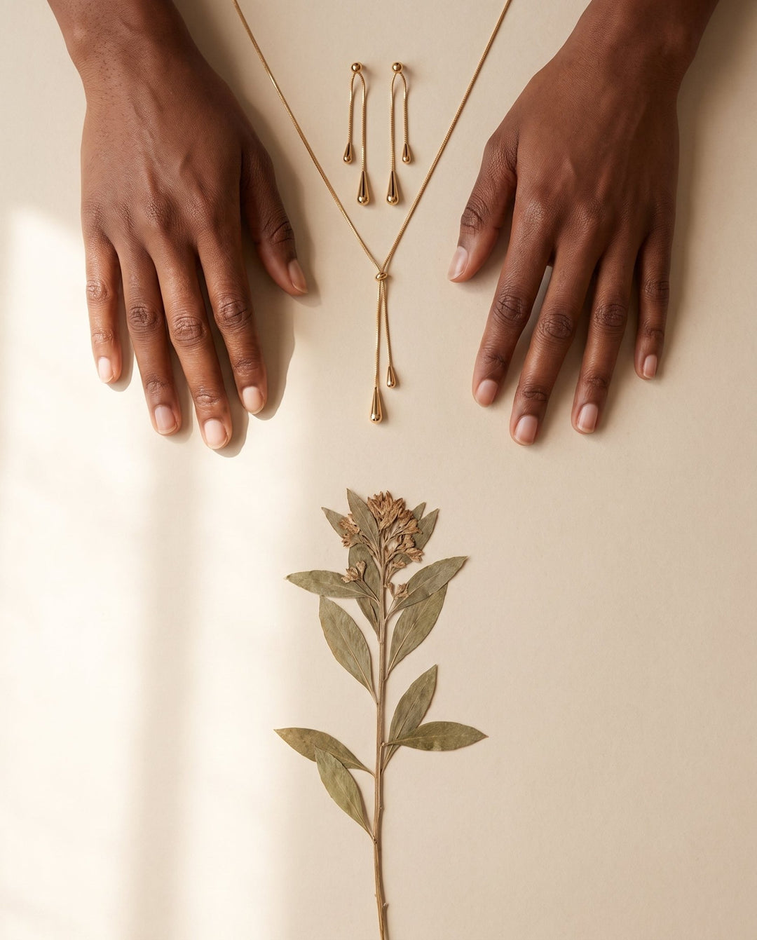 Water Drop Earring and Necklace Set - iceandgold